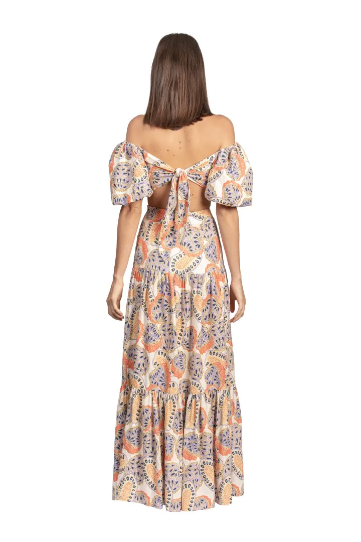 Acapulco Maxi Skirt in Papayas by Sanlier
