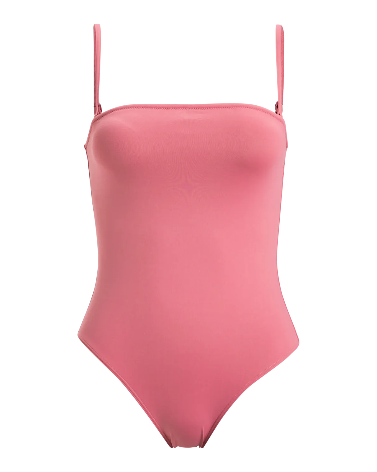 Beach Classics Bandeau One Piece Swimsuit in Heather Rose