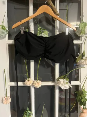 Black Convertible Bikini Top 3X