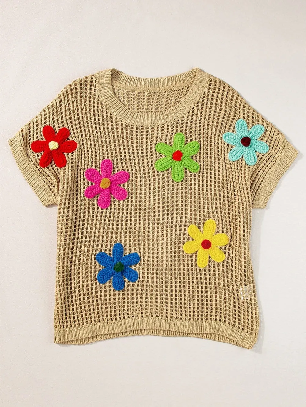 Bohemian Crochet Knit Summer Beach Top