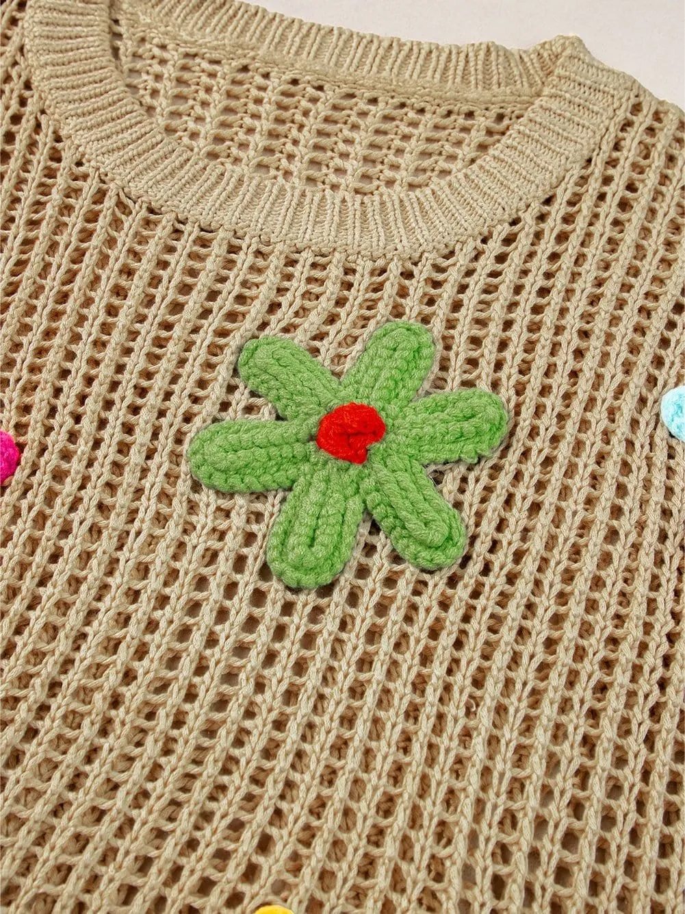 Bohemian Crochet Knit Summer Beach Top