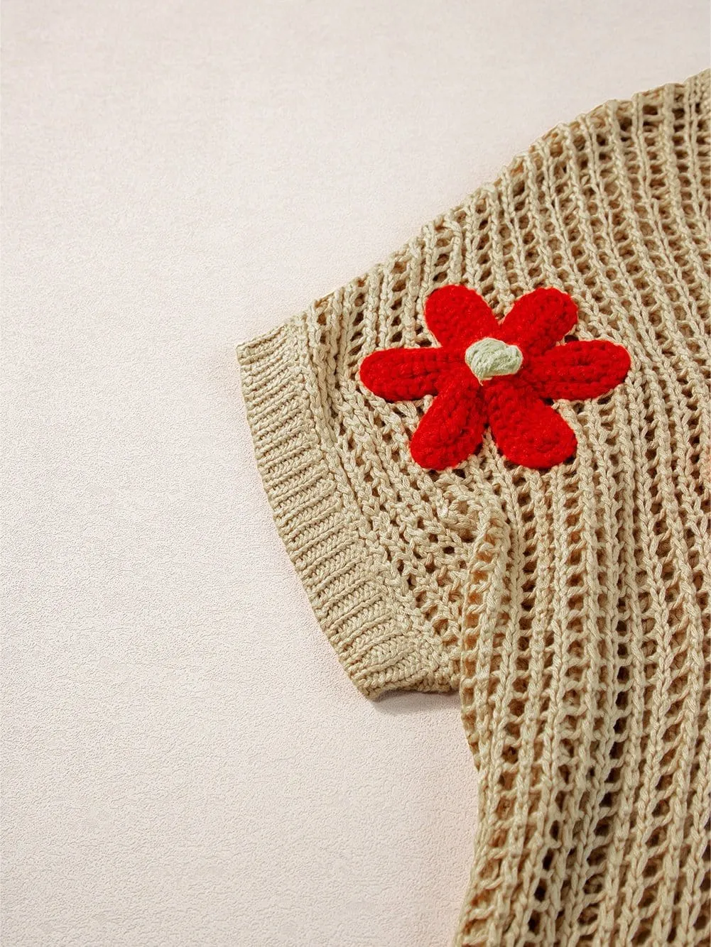 Bohemian Crochet Knit Summer Beach Top