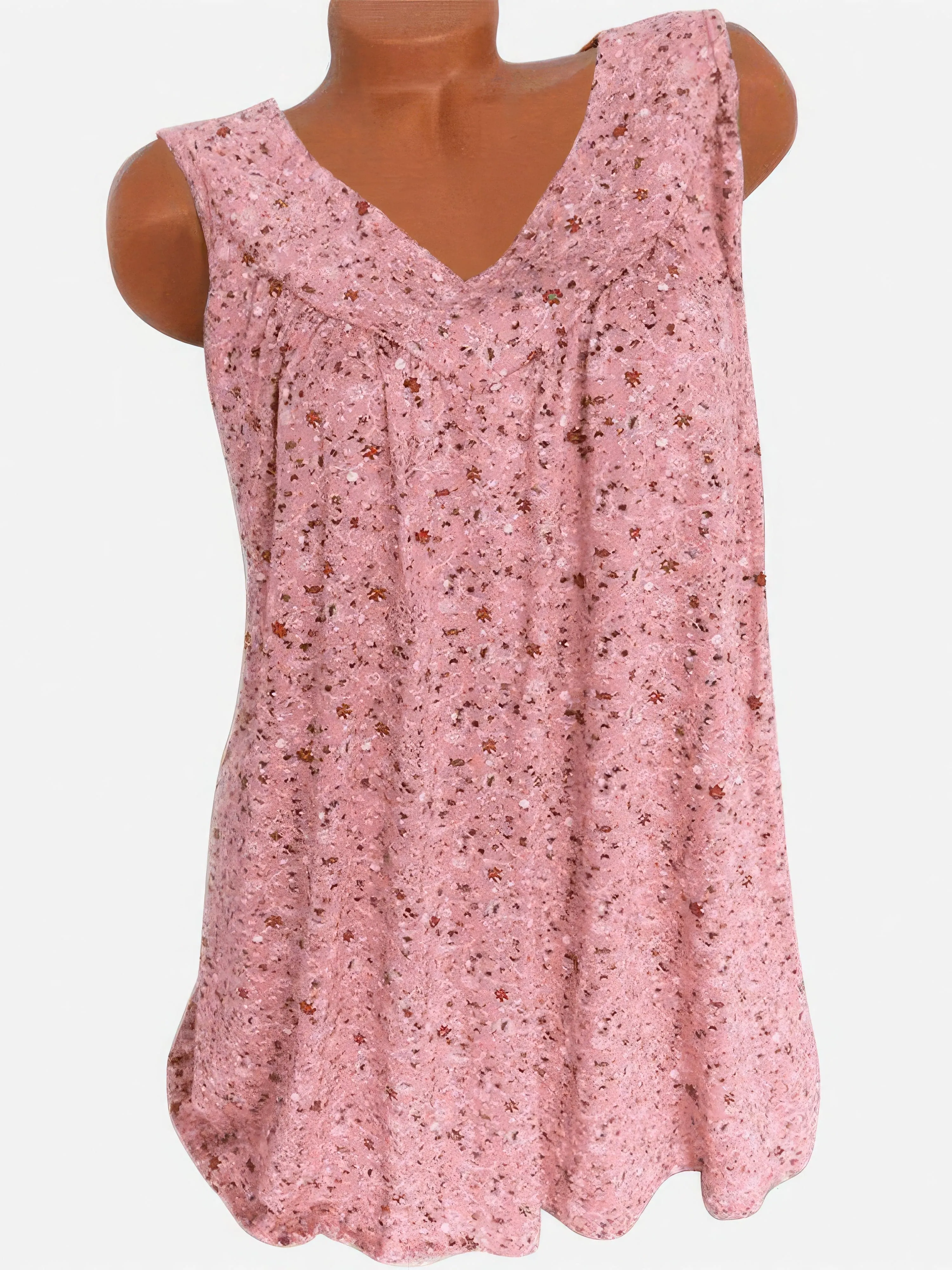 Bohemian Style Sleeveless Mini Dress
