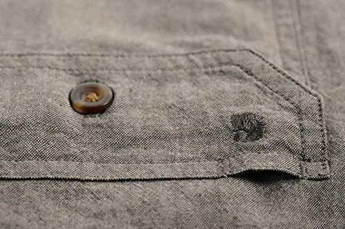 Carhartt 104369 Men's Relaxed Fit Midweight Chambray Short-Sleeve Shirt