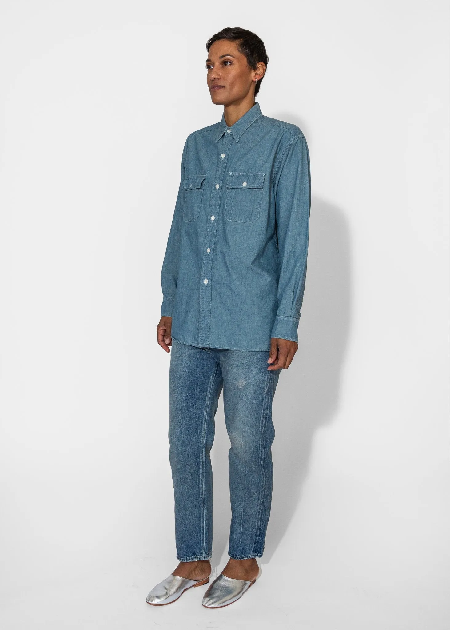 Chambray Work Shirt in Chambray