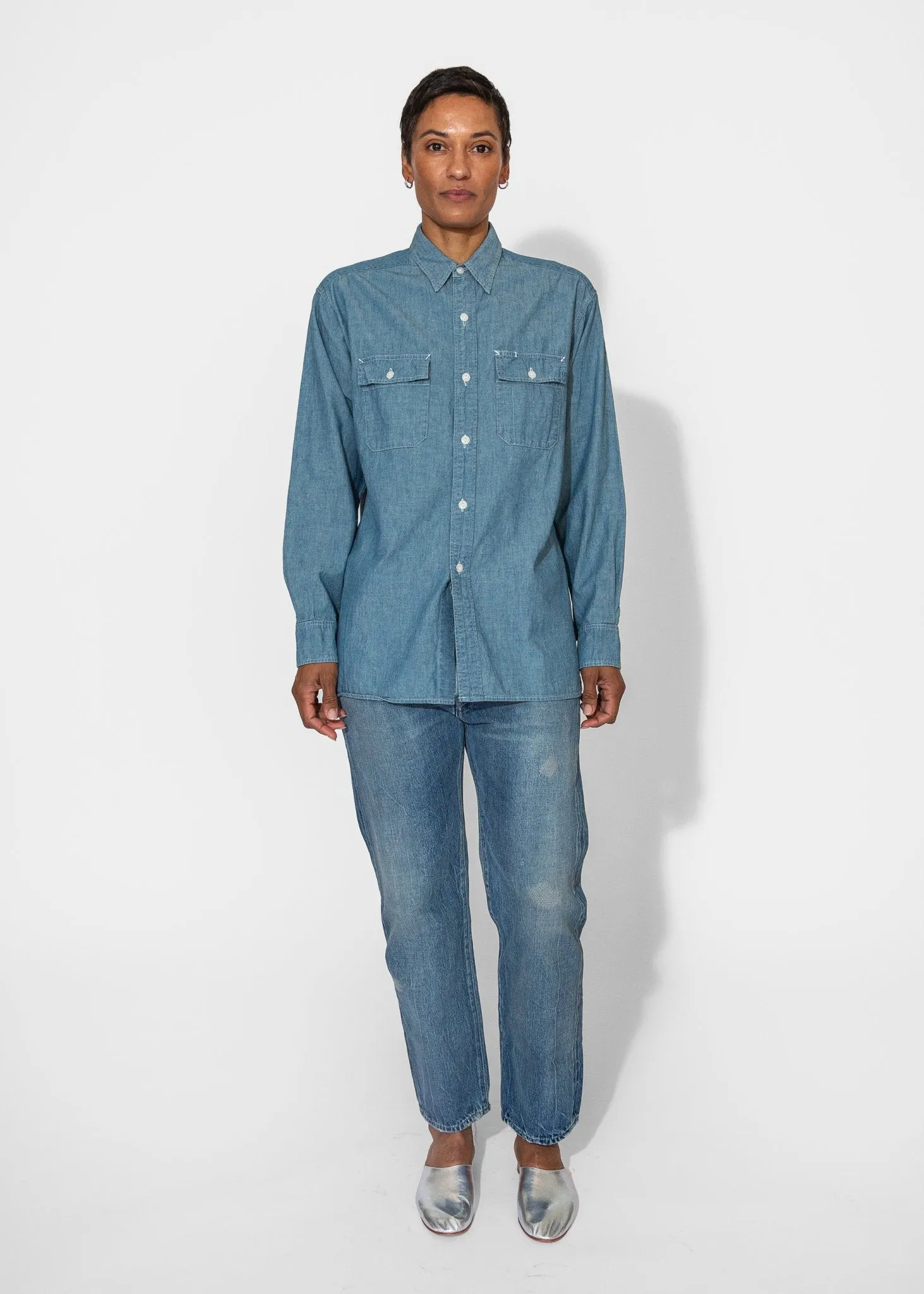 Chambray Work Shirt in Chambray