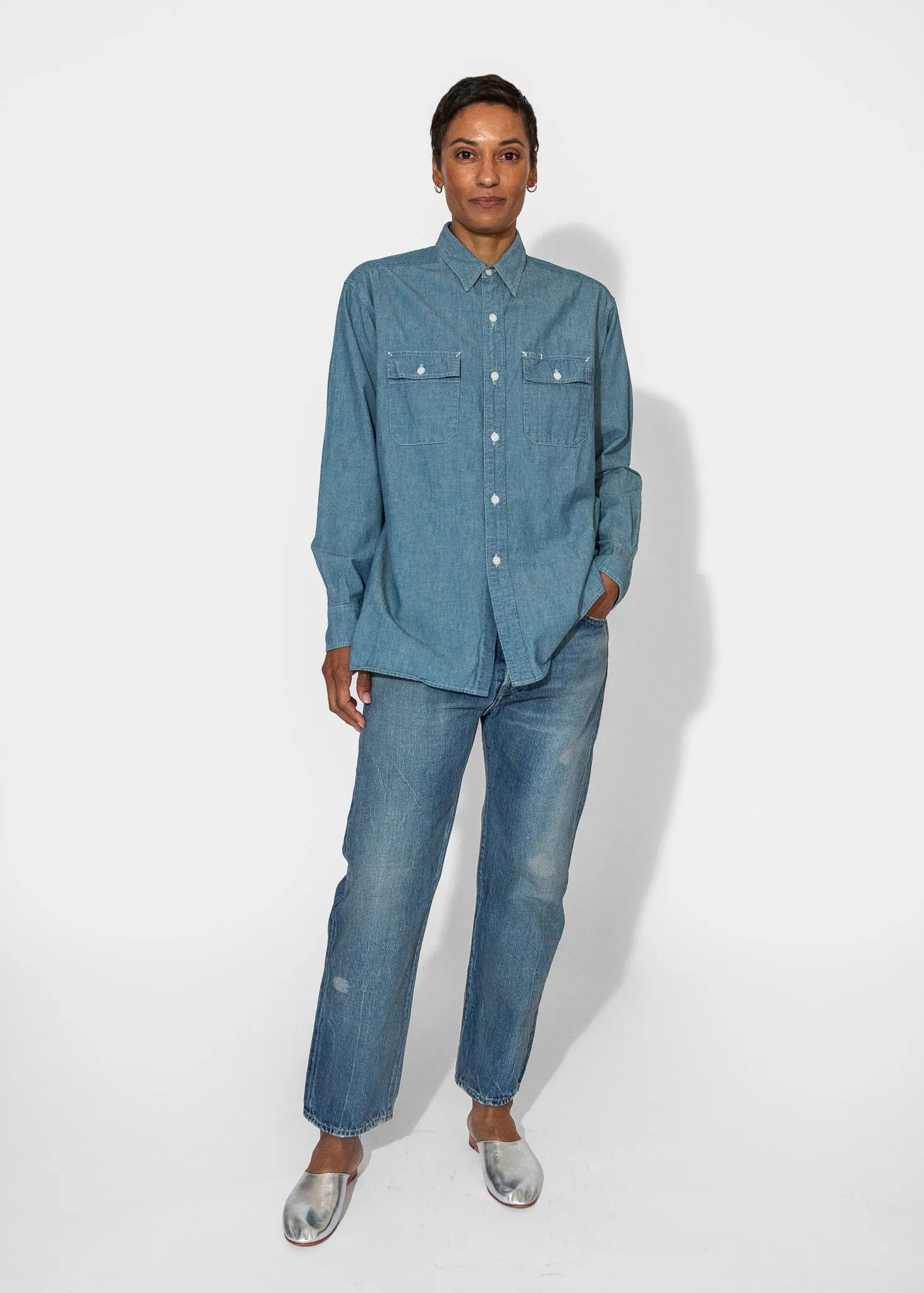 Chambray Work Shirt in Chambray