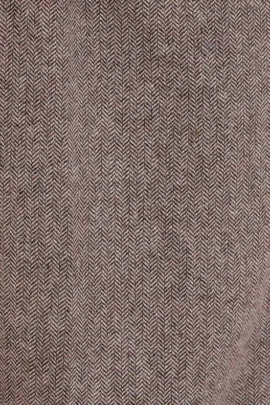 Classic 1940s Style A-Line Skirt in Brown Herringbone
