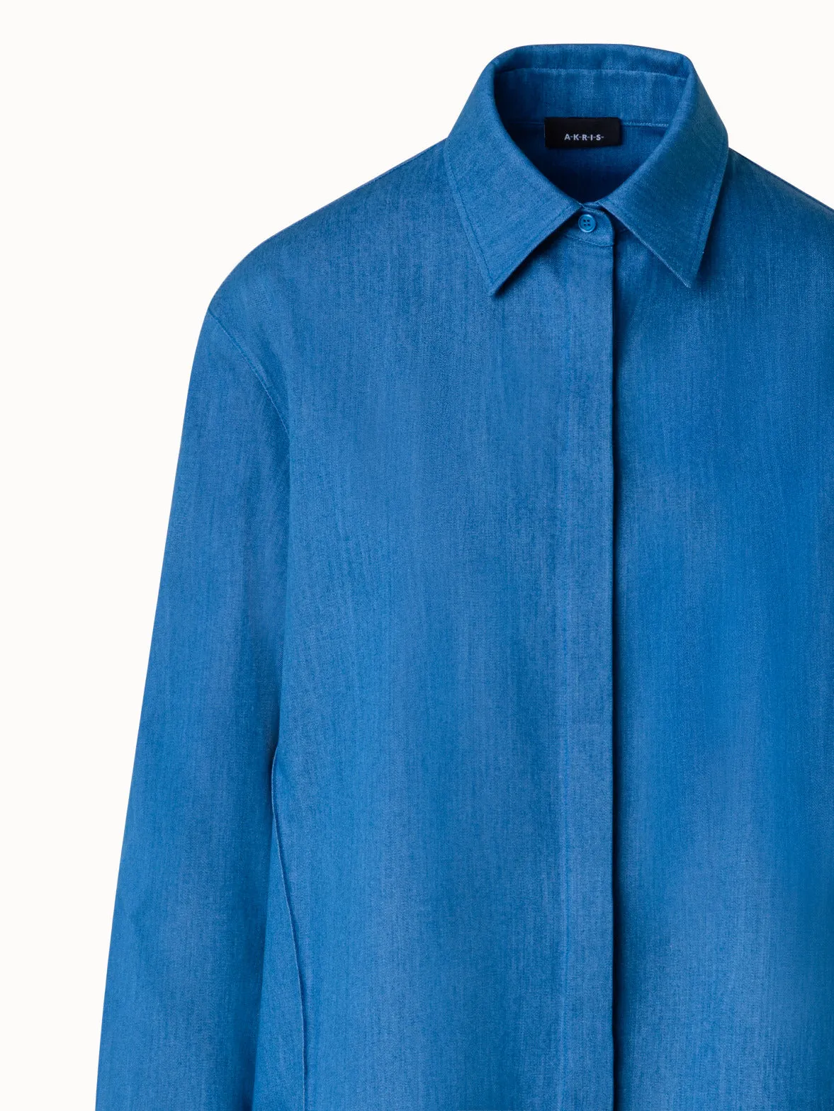 Cotton Denim Blouse