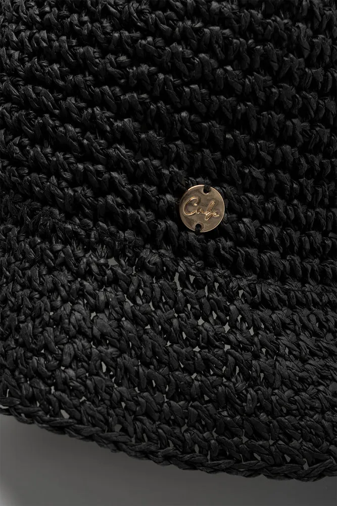Crochet Bucket Hat Black
