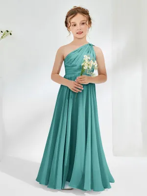 Cute One Shoulder  A-line Junior Bridesmaid Dresses Jade