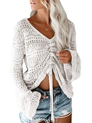 Durango Crochet Ruched Top