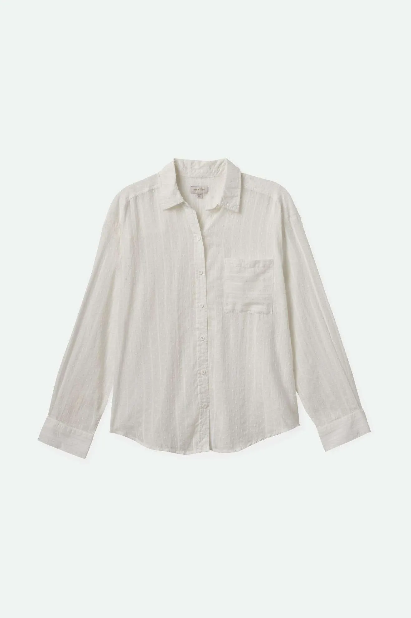 East Side L/S Boxy Woven Shirt - White