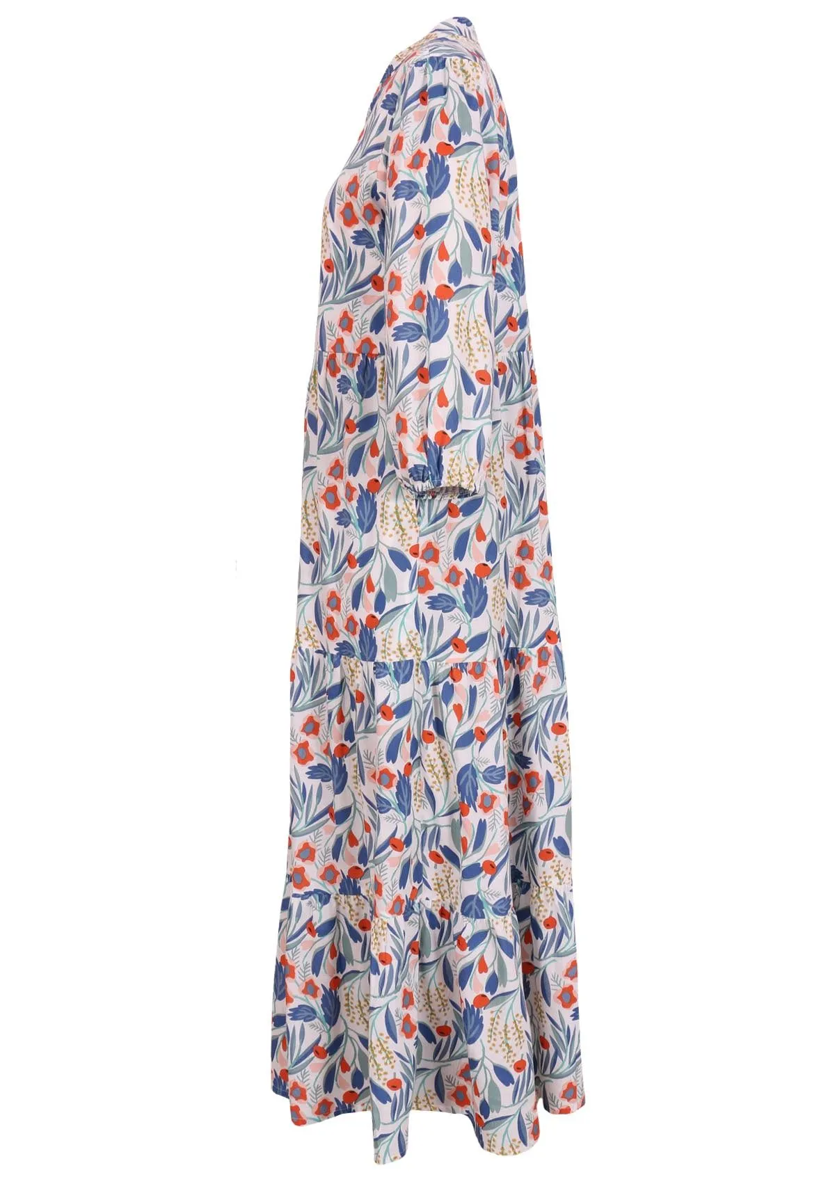 Elder Flower Tiered Maxi Dress