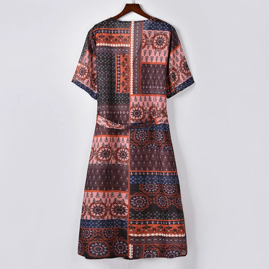 Geometric Multi Print Kimono