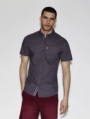 Le Shark Revival blue short sleeved shirt