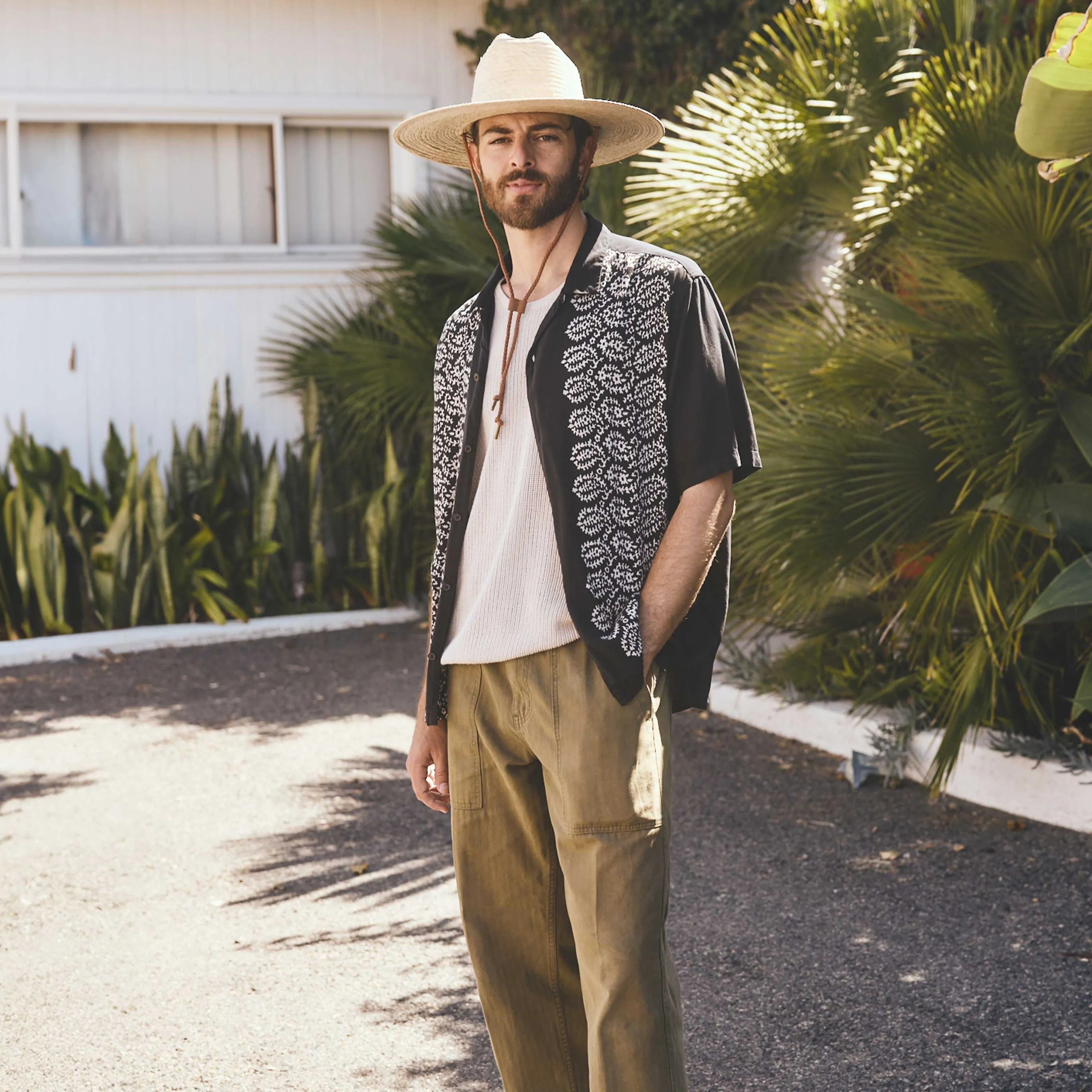 Lightweight Straw Fedora in Natural