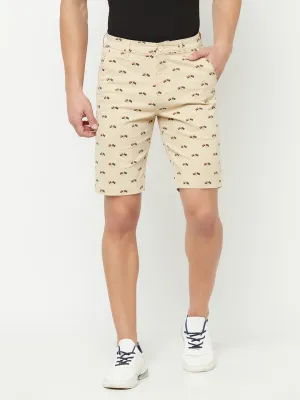 Men's Beige Bermuda