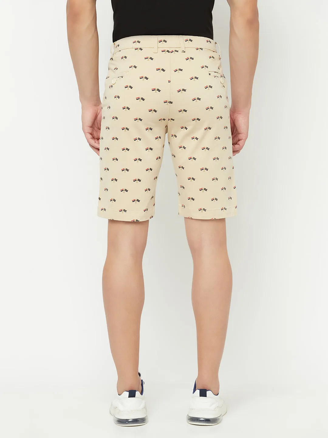 Men's Beige Bermuda