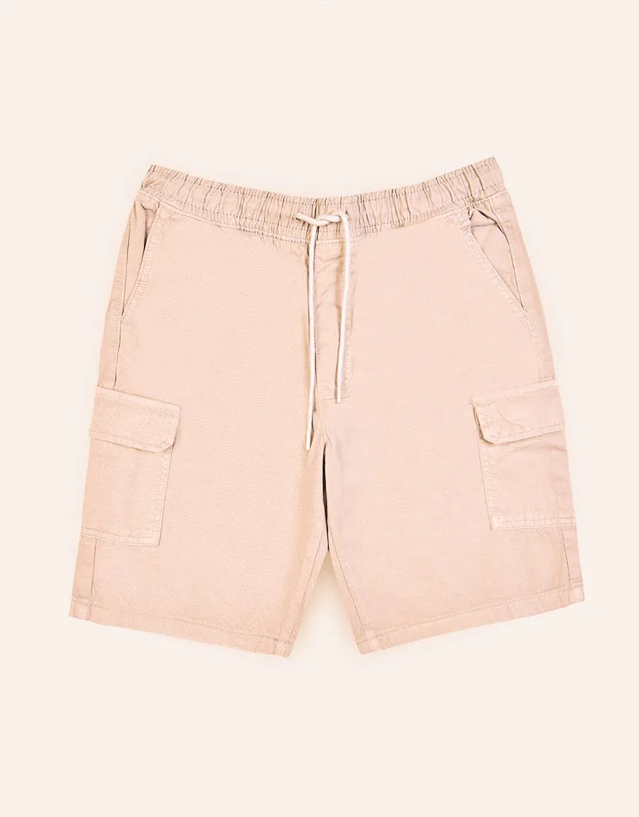 Men's Denim Jeans Shorts- Stone