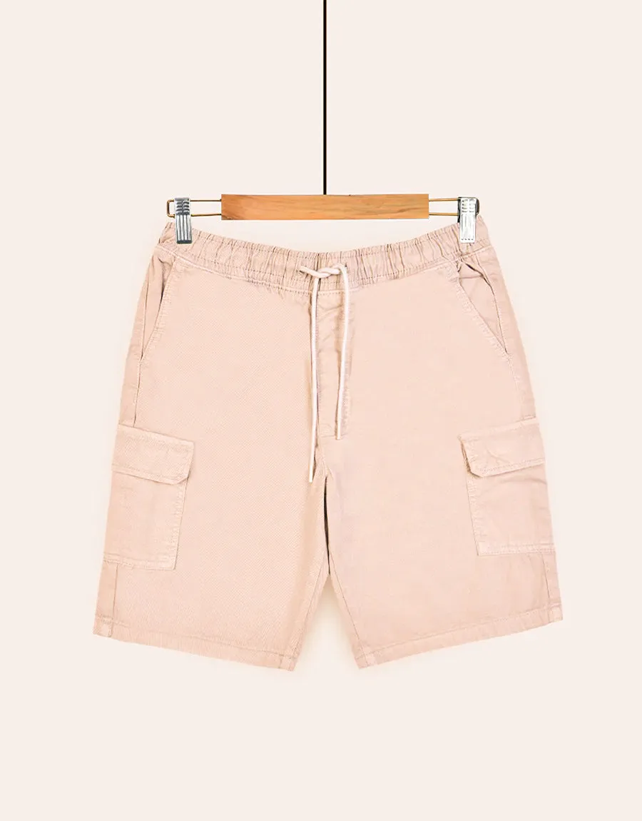 Men's Denim Jeans Shorts- Stone