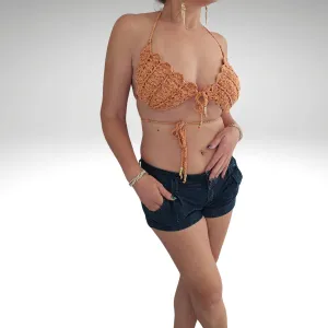 Mermaid Crochet Tie Straps Top