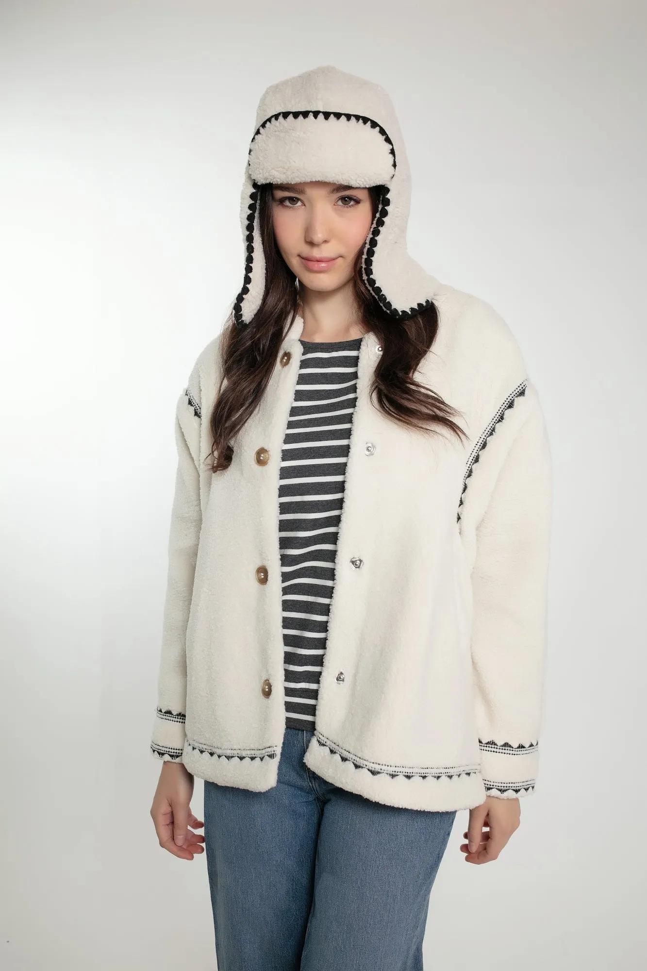 POPPY BORG JACKET