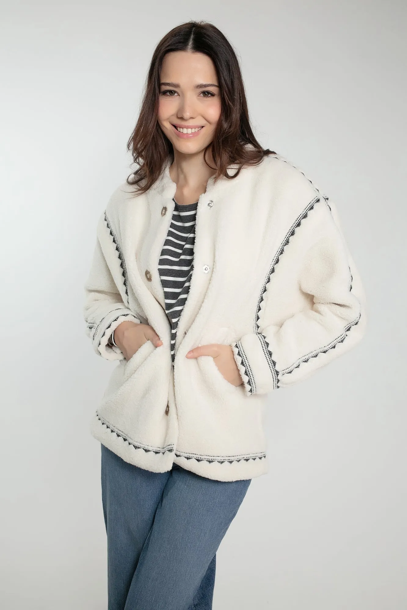 POPPY BORG JACKET