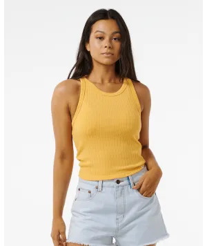 Rip Curl Premium Rib Tank-Orange