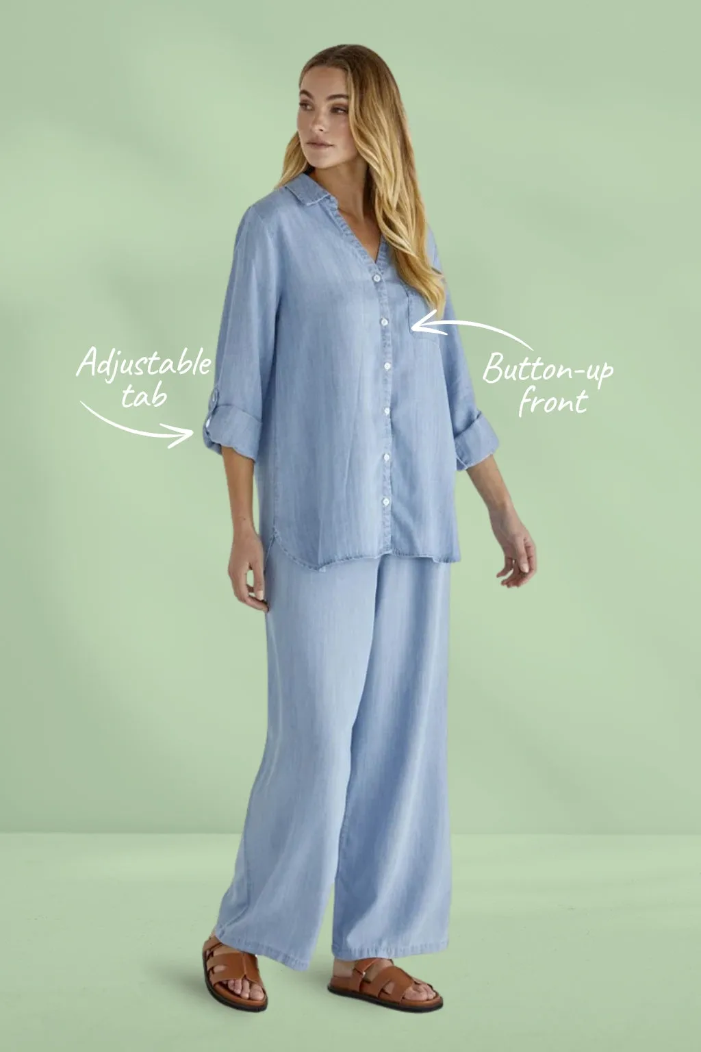 Sass Rye Shirt Chambray