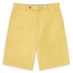 Taylor Yellow Cotton Chino Shorts