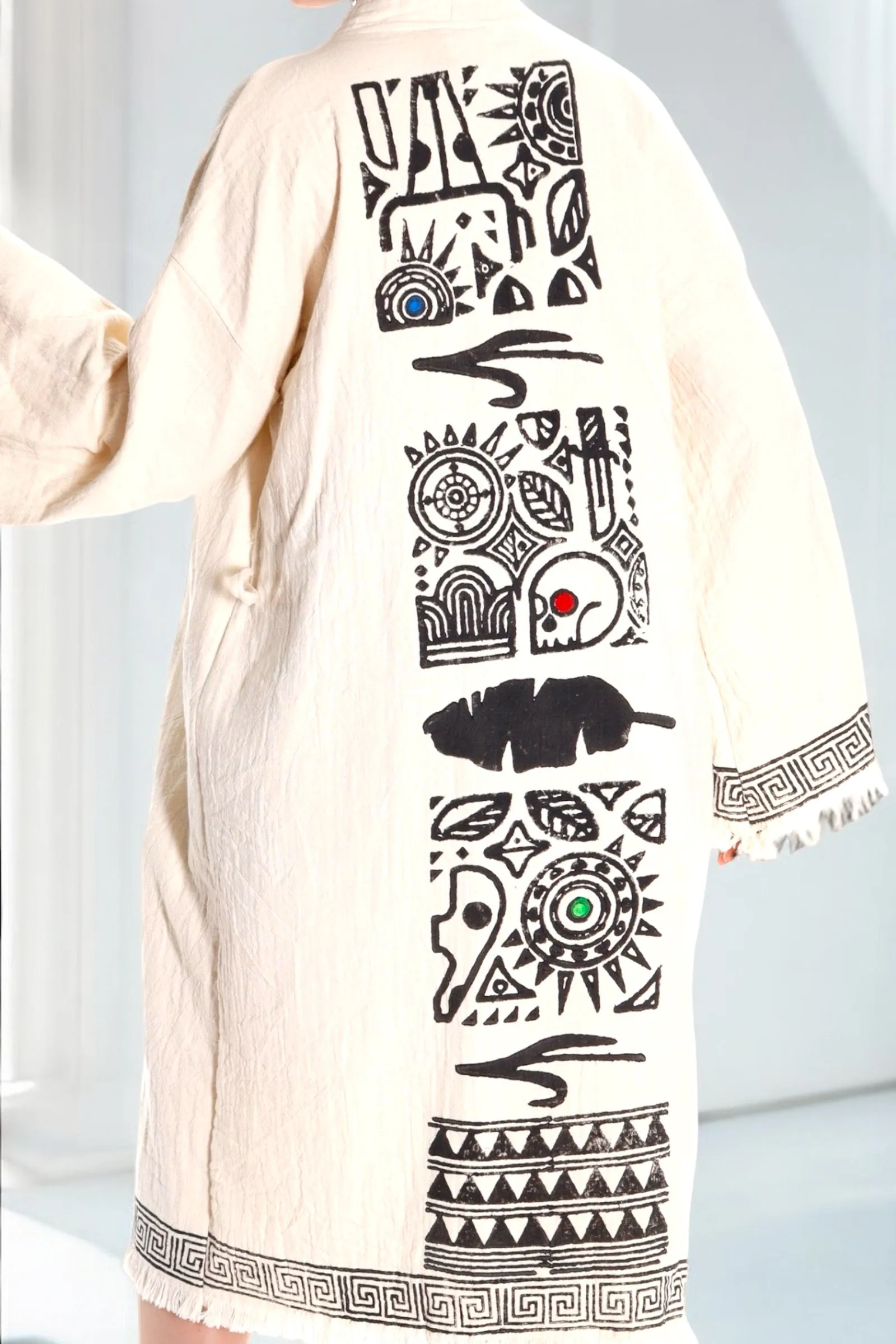 Tribal Sunrise Kimono