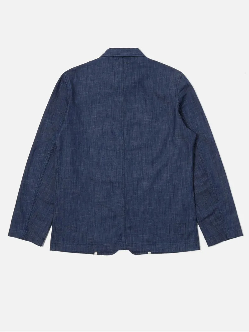 Universal Works Bakers Jacket Indigo Atlantic Denim