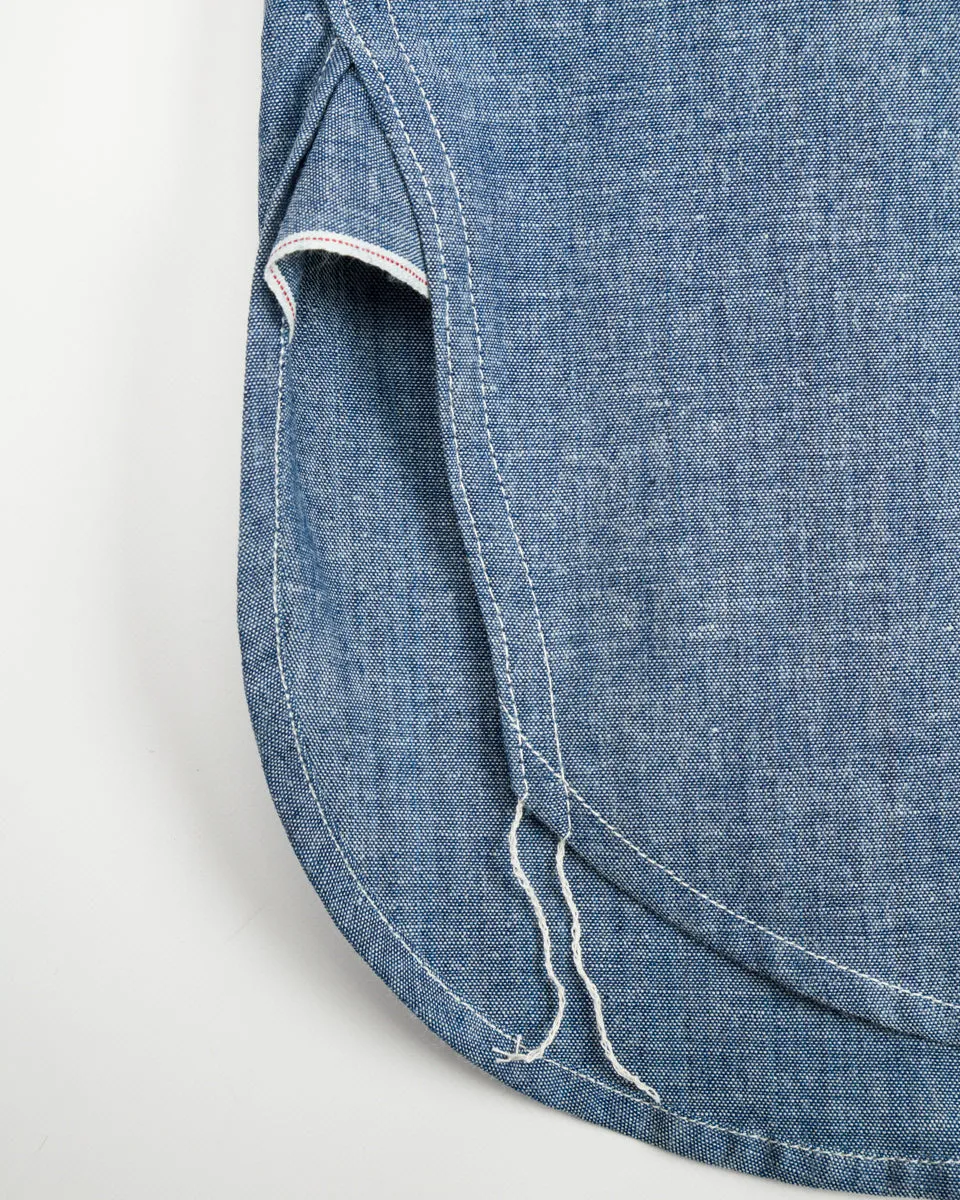 U.S. Navy Chambray L/S Shirt - Light Blue