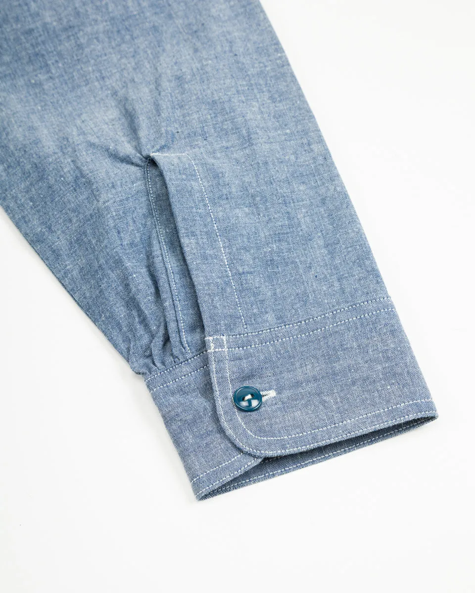U.S. Navy Chambray L/S Shirt - Light Blue