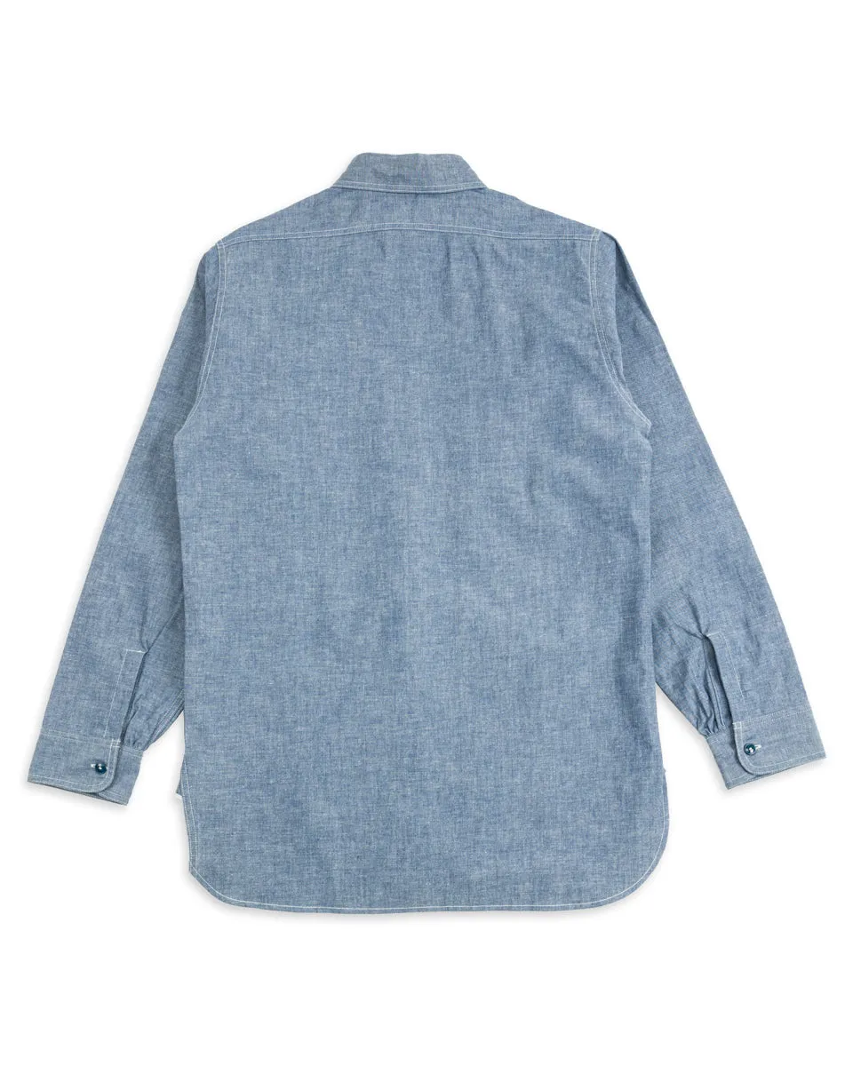 U.S. Navy Chambray L/S Shirt - Light Blue