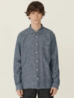 YMC Curtis Shirt in Light Indigo